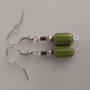 Handcrafted boho earrings .